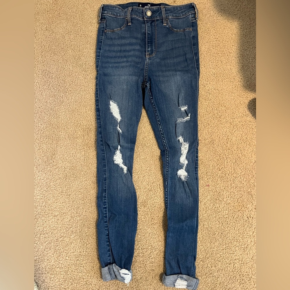 Hollister Blue Skinny Jeans size 1R W25